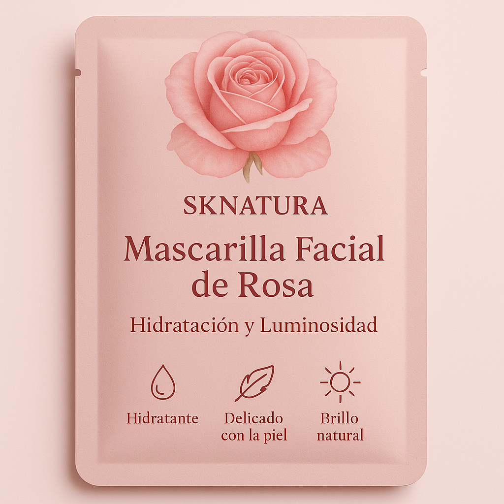 Mascarilla facial coreana de rosas
