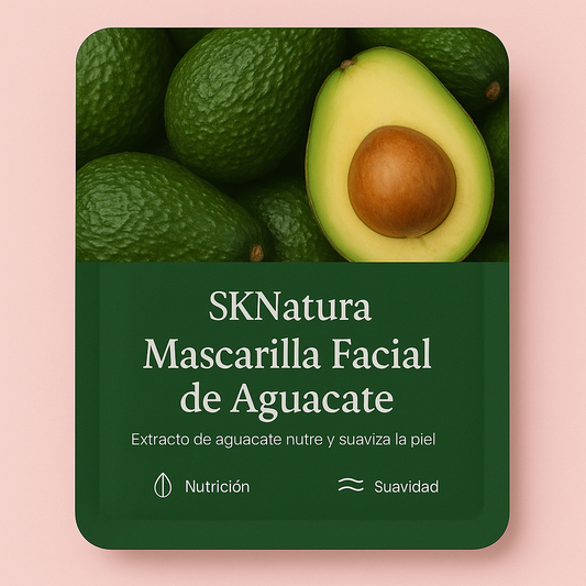 Mascarilla facial coreana de aguacate