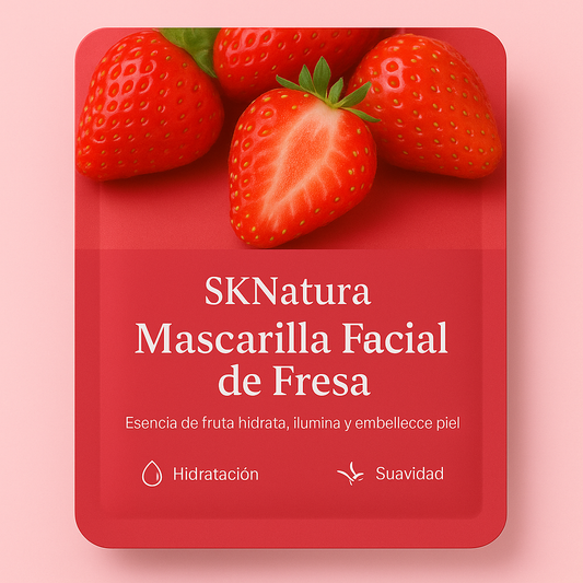 Mascarilla facial coreana de fresa