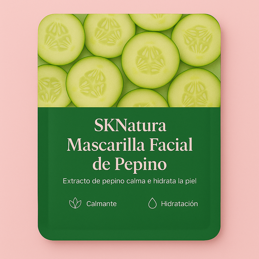 Mascarilla facial coreana de pepino